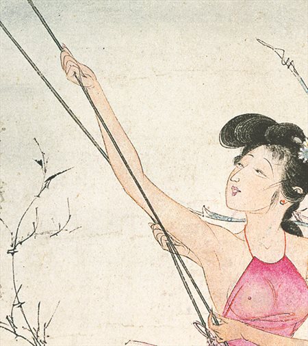 顺平-胡也佛的仕女画和最知名的金瓶梅秘戏图